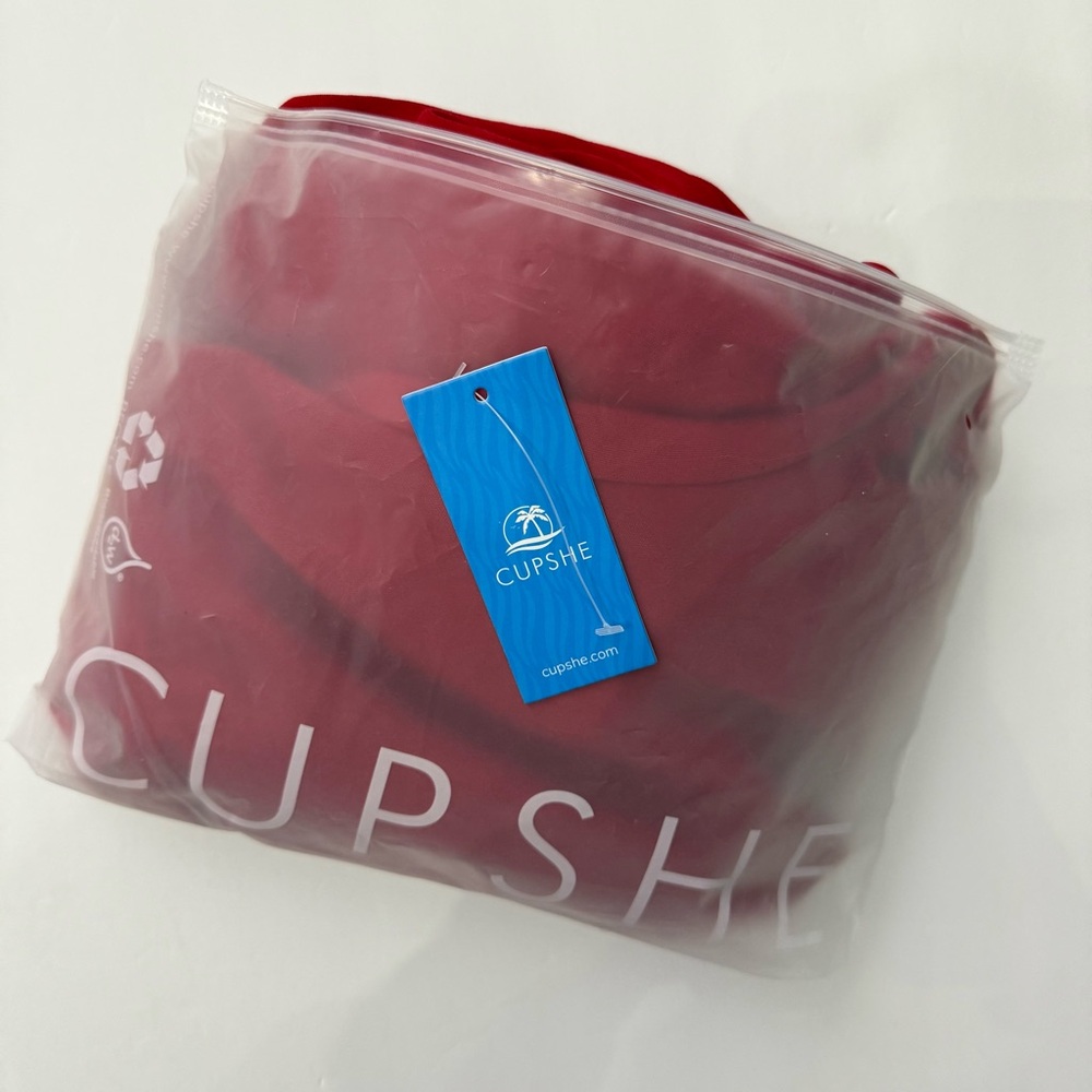 Cupshe red long sleeve dress with ruffle size XL - Picture 8 of 11